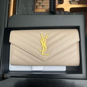 Yves Saint Laurent Large Trifold Wallet